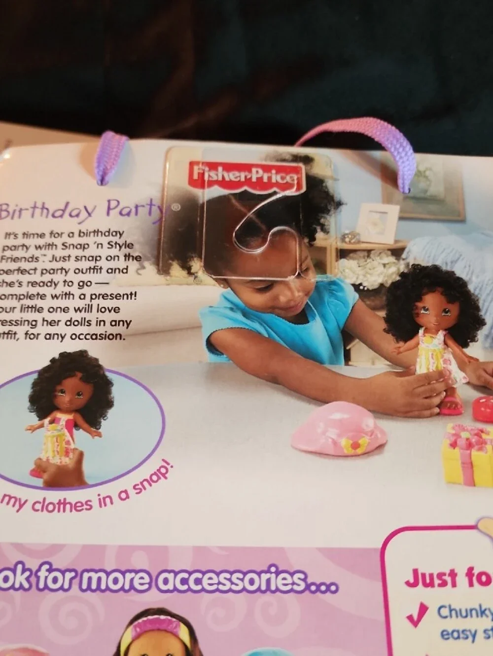 Fisher-Price Snap 'n Style Birthday Party Outfit - Purple & Pink